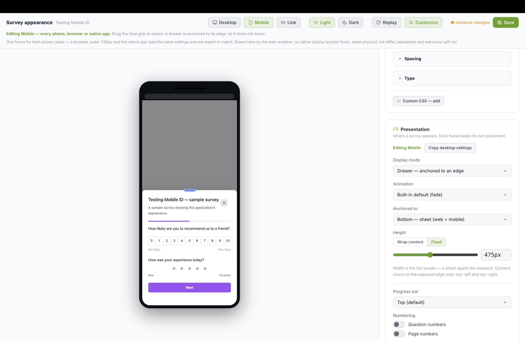 Theme builder